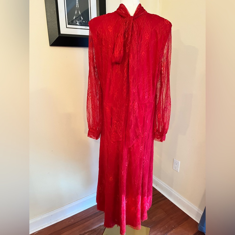 Eloquii Red Long Sleeve Dress - Picture 6 of 6